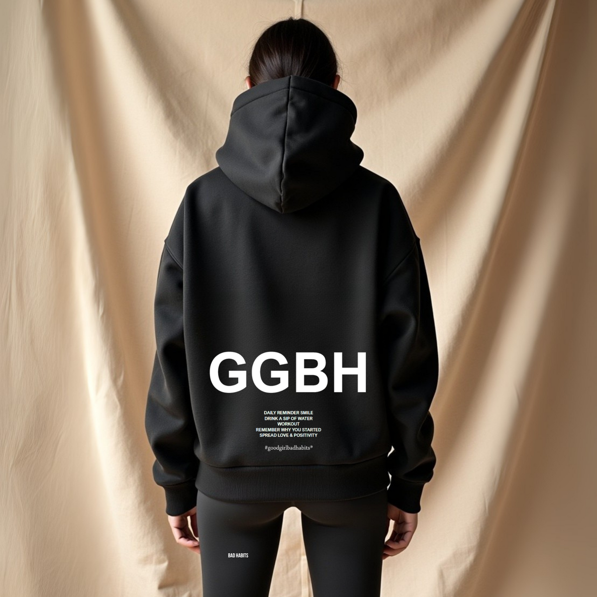 Hoodie Zippé Oversize Vert Menthe Coton Bio — GOOD GIRL BAD HABITS