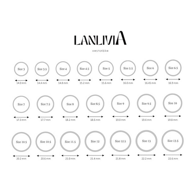 Bague Lapis Lazuli Pierre Ronde — Argent 925 Plaqué Or 18K – vue 8 | LanLivia – H&S SELECT