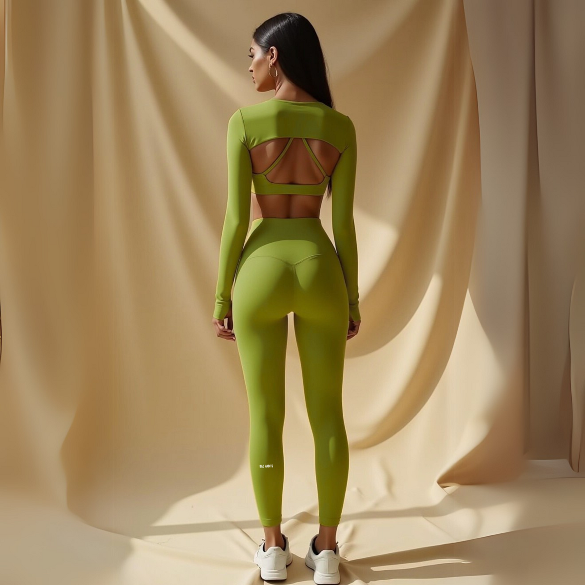 Legging Sculptant Vert "Bad Habits" — GOOD GIRL BAD HABITS