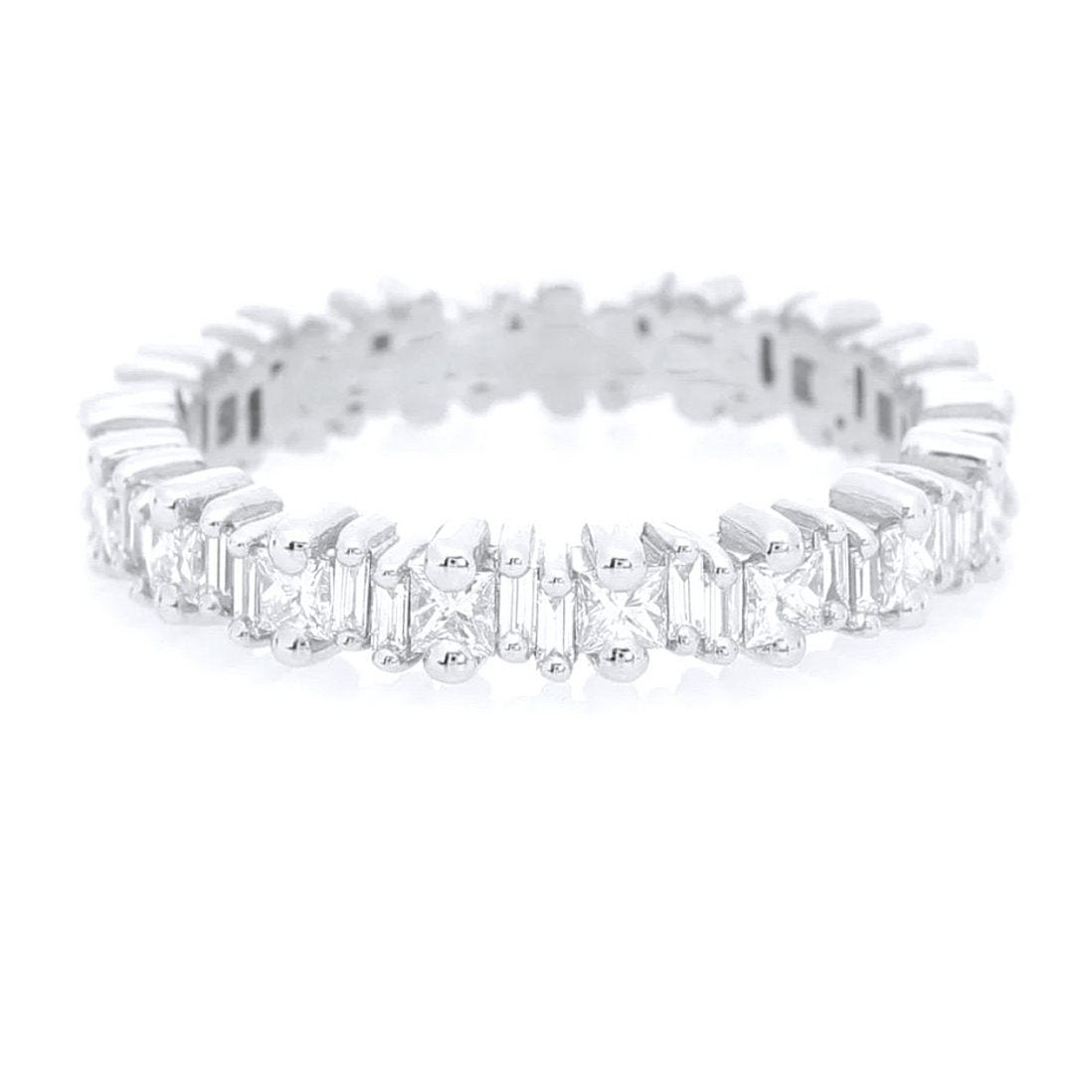 Bague Soraya Baguettes Zircone — Argent 925 Rhodié