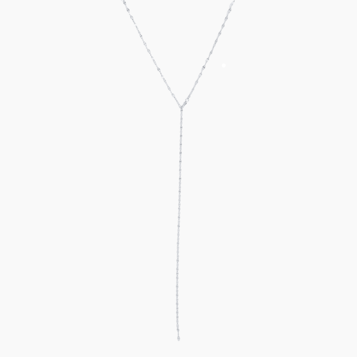 Collier en Y Élayne Scintillant — Argent 925 Plaqué Or 18K