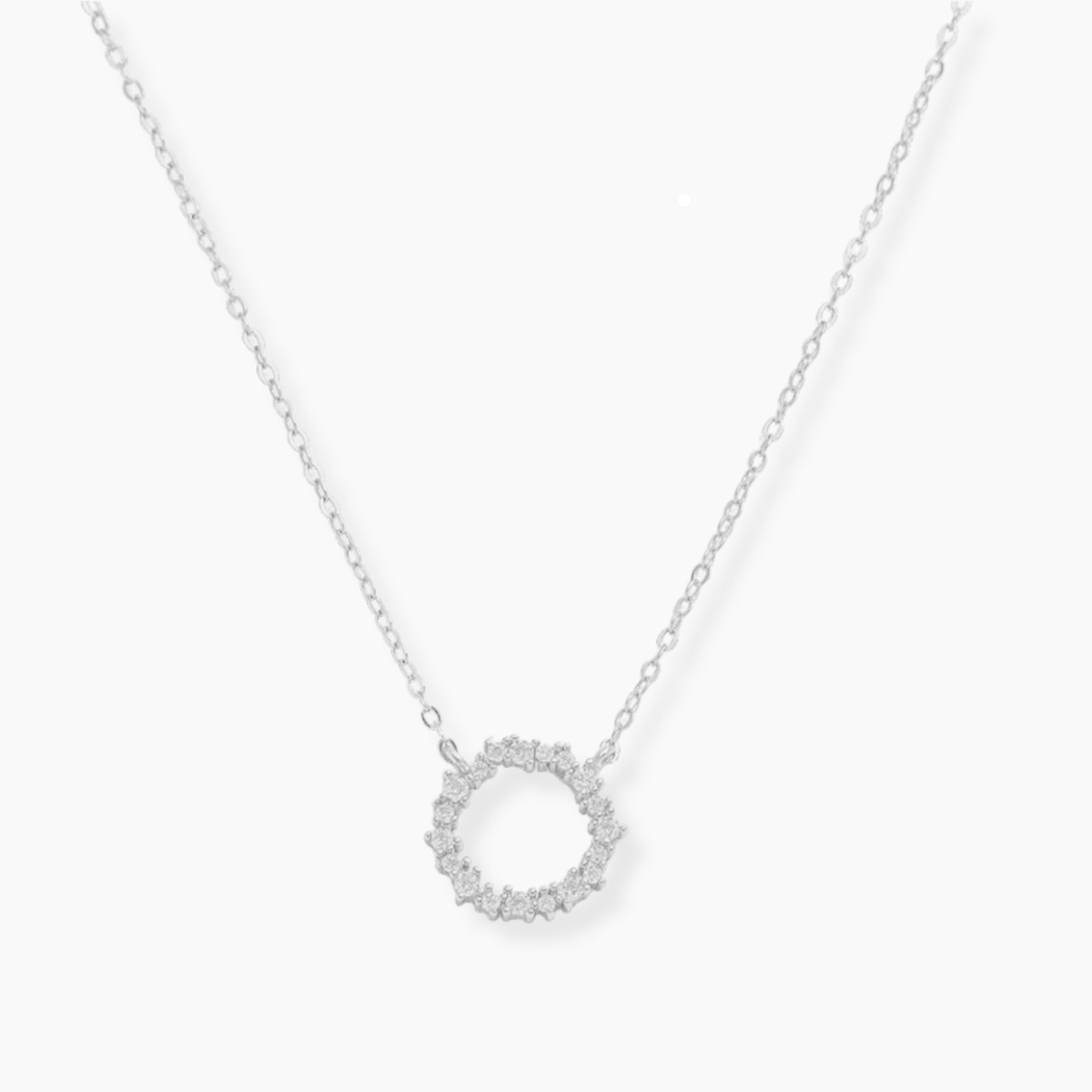 Collier Liliana Zircone Scintillant — Argent 925 Or 18K