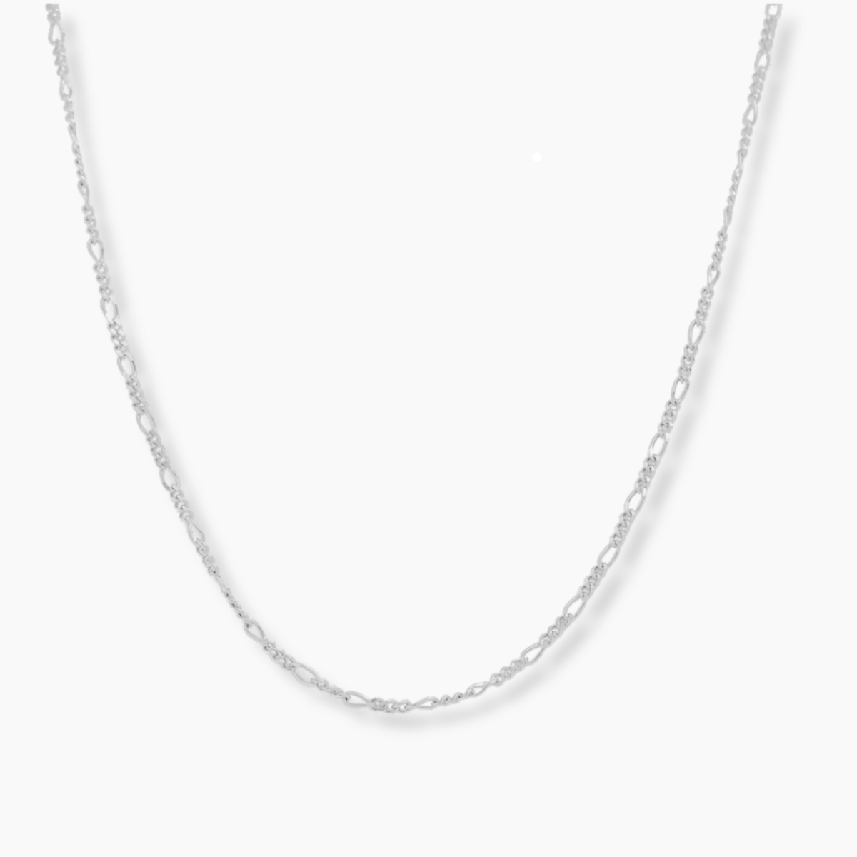 Collier Long Figaro Rétro Chic — Argent 925 Plaqué Or 18K