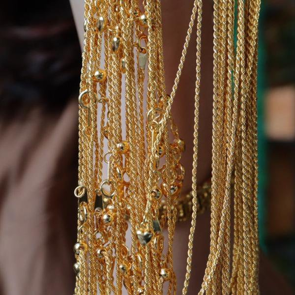 Collier Long Tressé Intemporel — Argent 925 Plaqué Or 18K