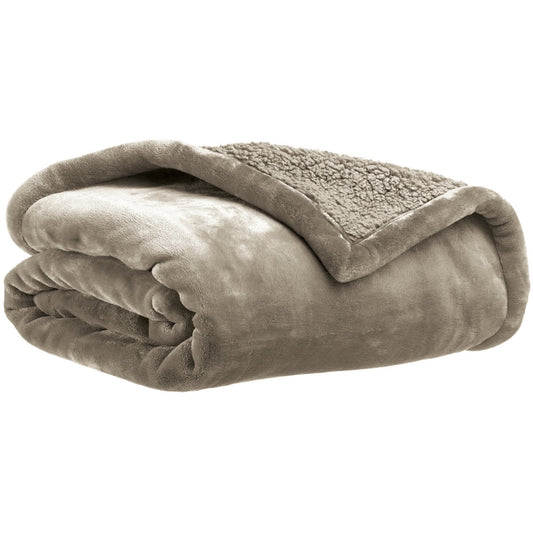 Maxi Plaid Ultra-Doux Michka Galet 180×220 cm | VIVARAISE