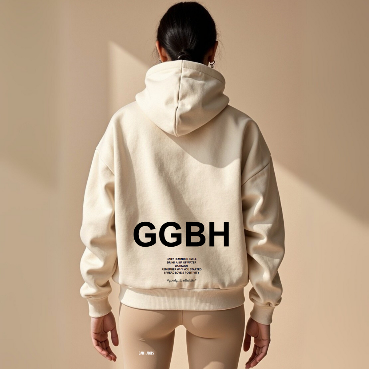 Hoodie Zippé Oversize Vert Menthe Coton Bio — GOOD GIRL BAD HABITS