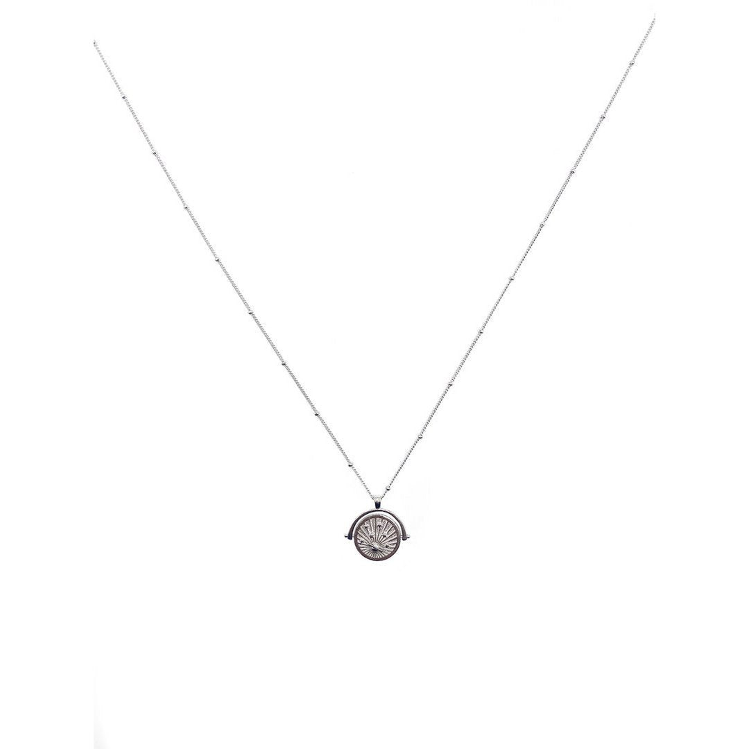 Collier Fronte Satellite Pendentif Mobile — Argent 925
