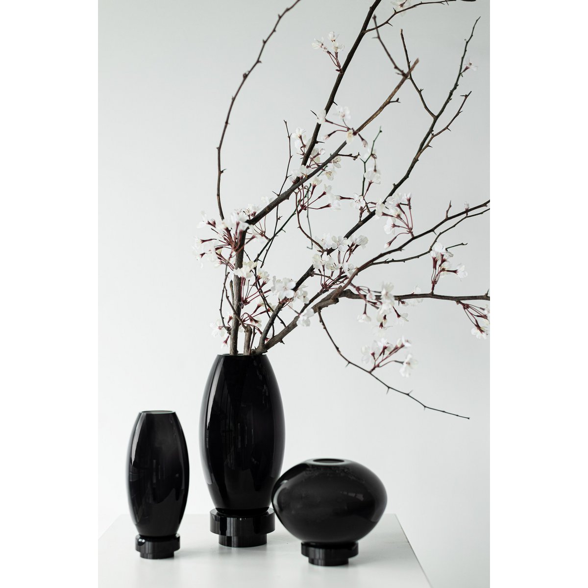 Vase Boule Noir RUD Luxury Edition Verre Design