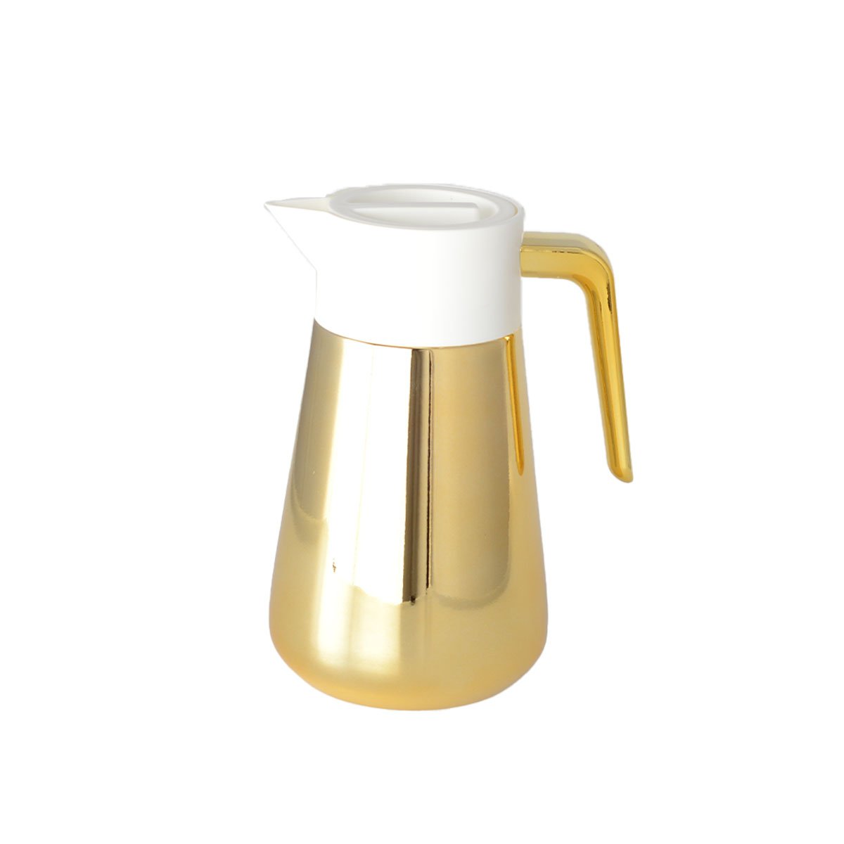 Cafetière Isotherme Dorée & Blanche 1L – vue principale | AULICA – H&S SELECT