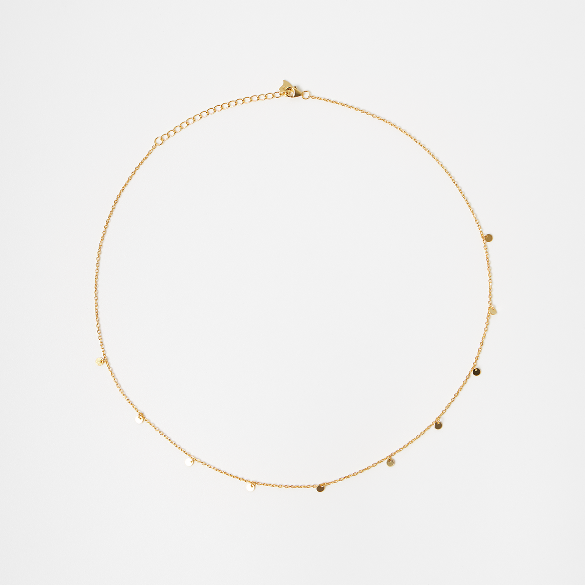 Collier Glitter Dix Médaillons Scintillants — Argent 925