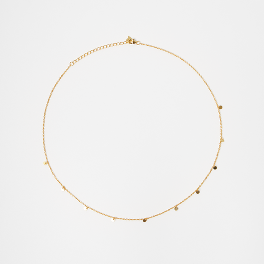 Collier Glitter Dix Médaillons Scintillants — Argent 925