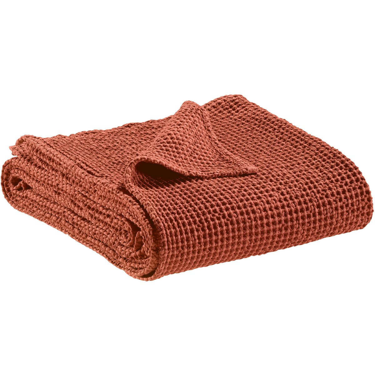 Plaid Recyclé Maia Sienne 140×200 cm | VIVARAISE Éco-Responsable