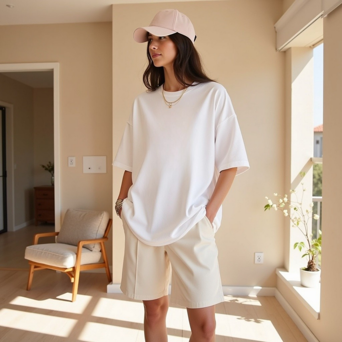 T-shirt Oversize Blanc "Hot Ladies Prefer Spicy Margaritas" — GOOD GIRL BAD HABITS