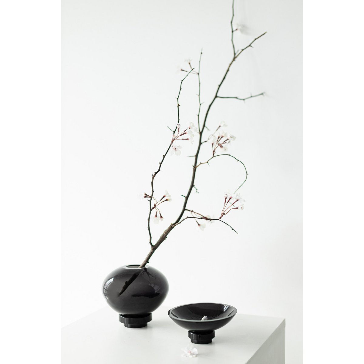 Vase Boule Noir RUD Luxury Edition Verre Design