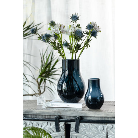Vase DAVOS Bleu Profond Icône Design Suisse
