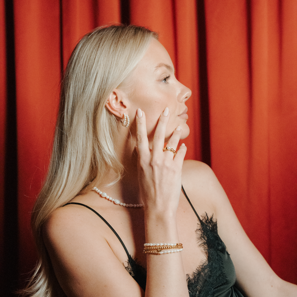 Collier Choker Brandy Perles d'Eau Douce — Or 18K