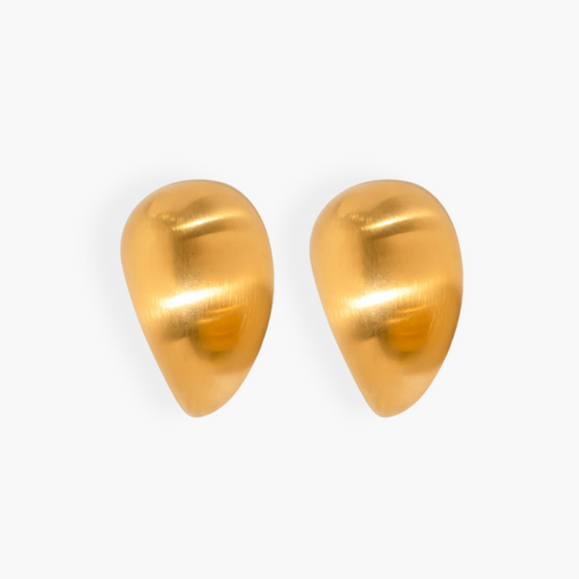 Clous d'Oreilles New York Mat — Acier Inoxydable Or 18K