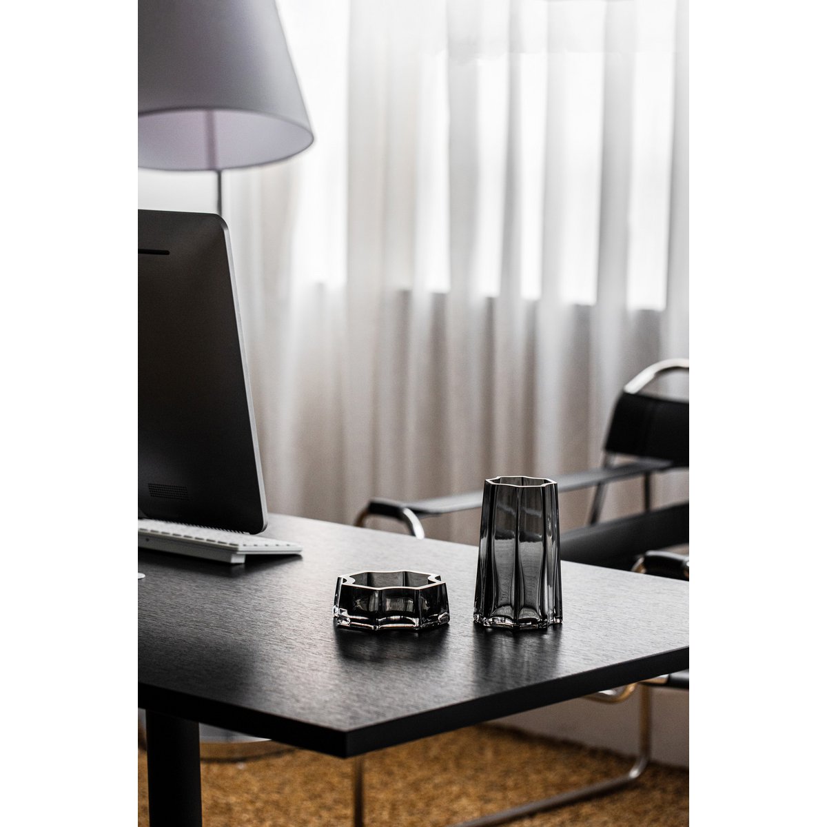 Vase LENOX 30 Gris Design Moderne-Classique