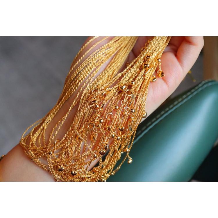 Collier Long Tressé Intemporel — Argent 925 Plaqué Or 18K