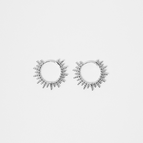 Créoles Spike Soleil — Argent 925 Recyclé Plaqué Or 18K