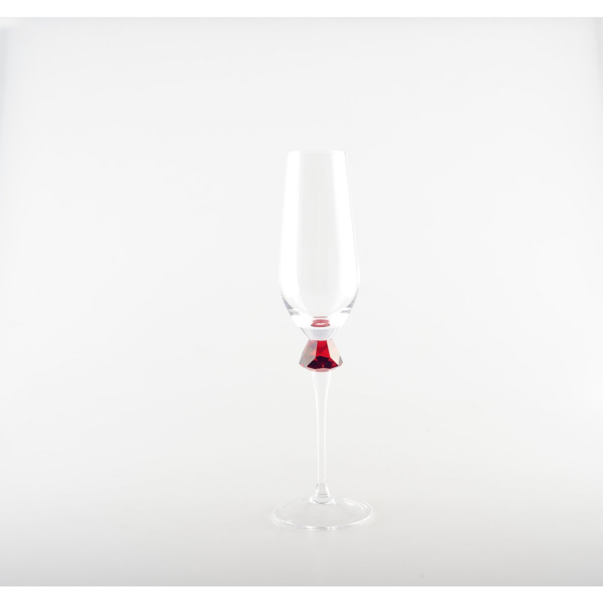 Flûtes à Champagne Pied Diamant Multicolore | Lot de 4 | AULICA