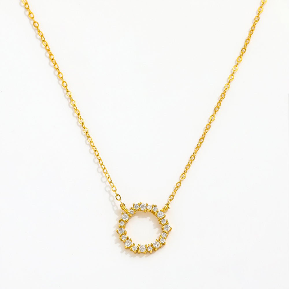 Collier Liliana Zircone Scintillant — Argent 925 Or 18K
