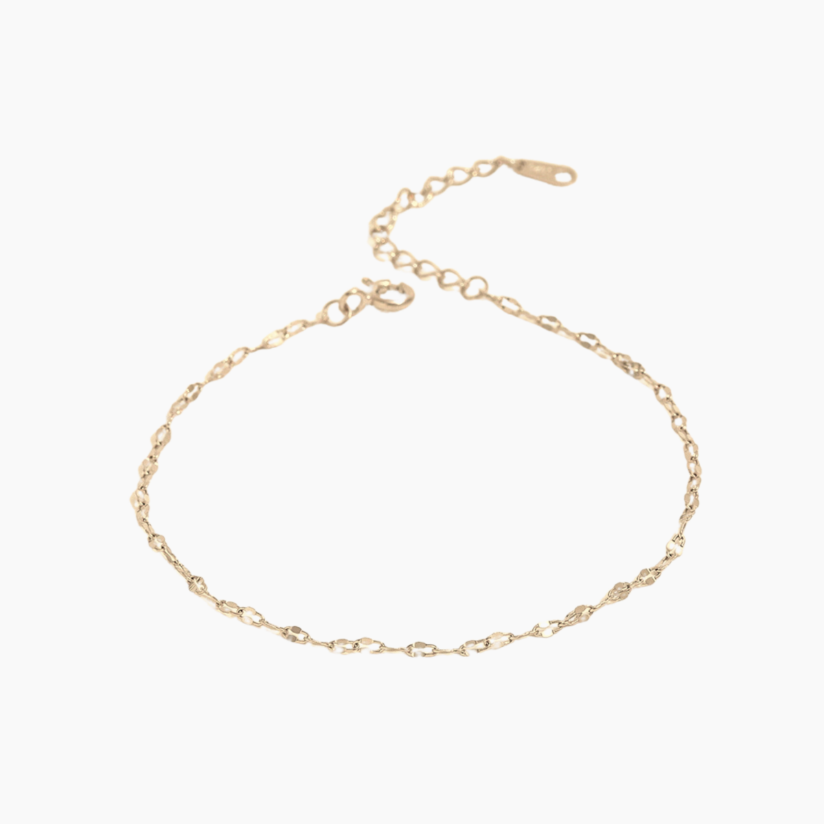 Bracelet Élayne Maillons Scintillants — Argent 925 Or 18K