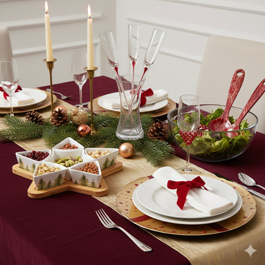 Flûtes à Champagne Pied Rouge avec Support | Lot de 6 | AULICA