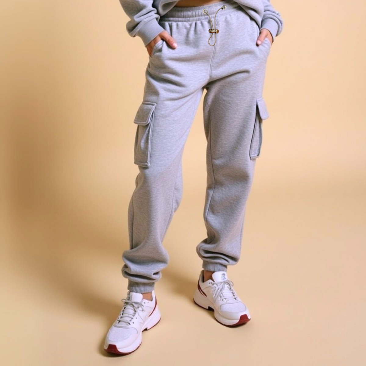 Jogging Cargo Noir "Mental Health" Coton Bio — GOOD GIRL BAD HABITS