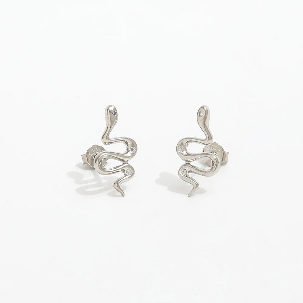 Clous d'Oreilles Cairo Zircone — Argent 925 Fait Main