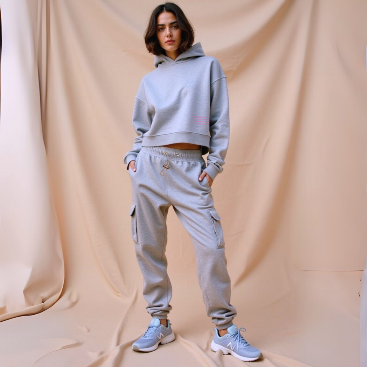 Hoodie Cropped Blanc "Twenty Years From Now" — GOOD GIRL BAD HABITS