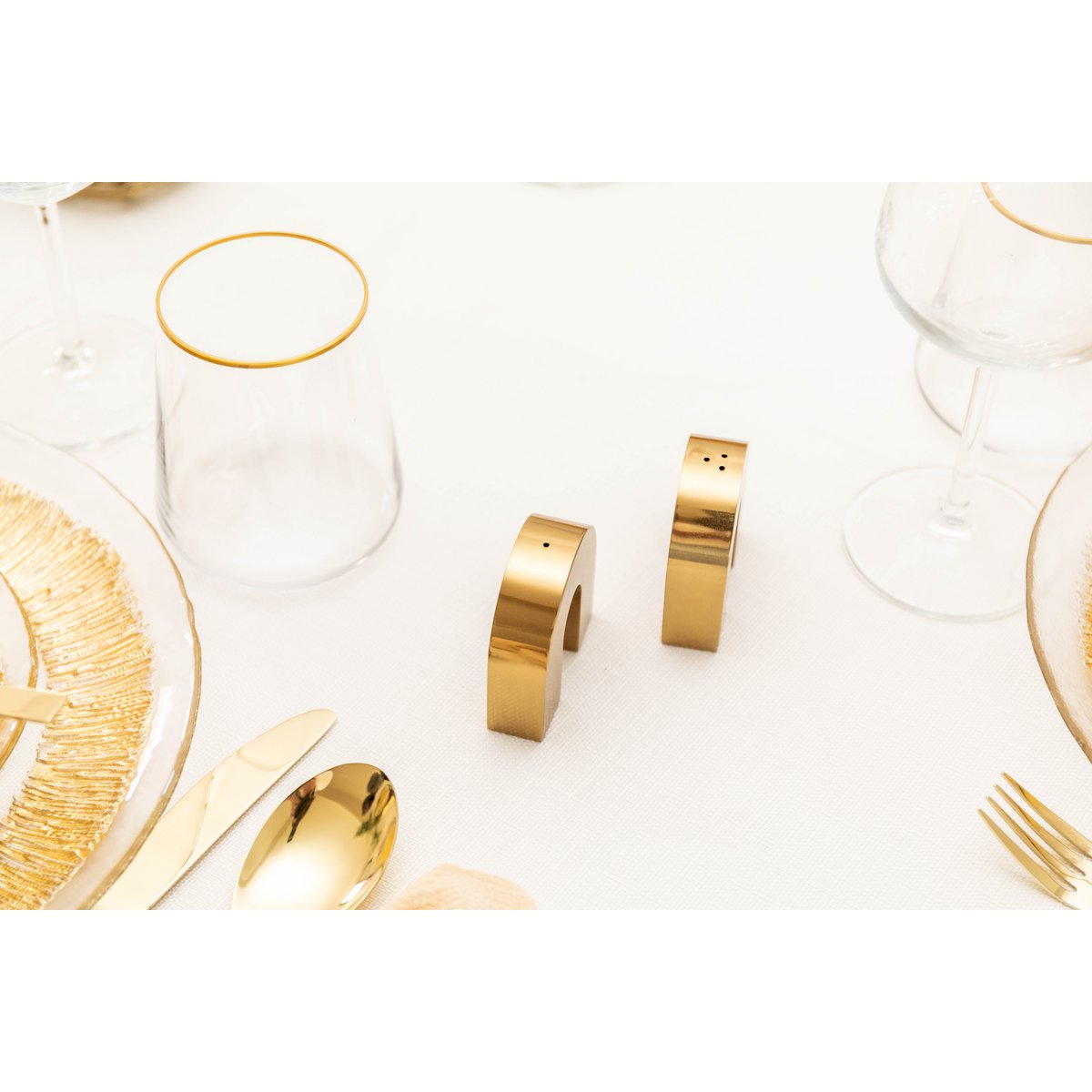 Verres à Eau Bord Doré Mat | Lot de 6 | AULICA