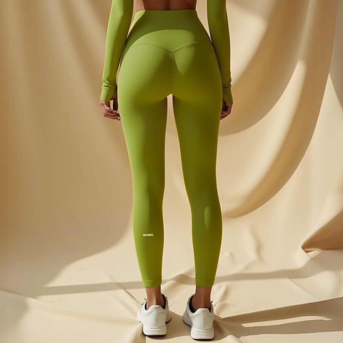 Legging Sculptant Vert "Bad Habits" — GOOD GIRL BAD HABITS