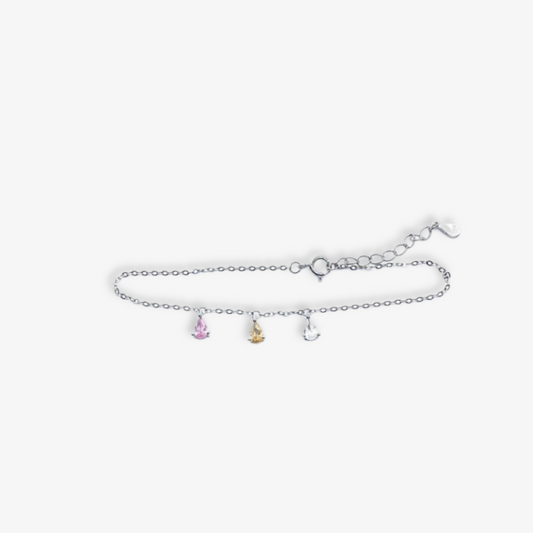 Bracelet Sweetdrops Trois Gouttes Zircone — Argent 925