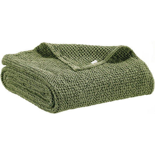 Plaid Recyclé Maia Eucalyptus 140×200 cm | VIVARAISE