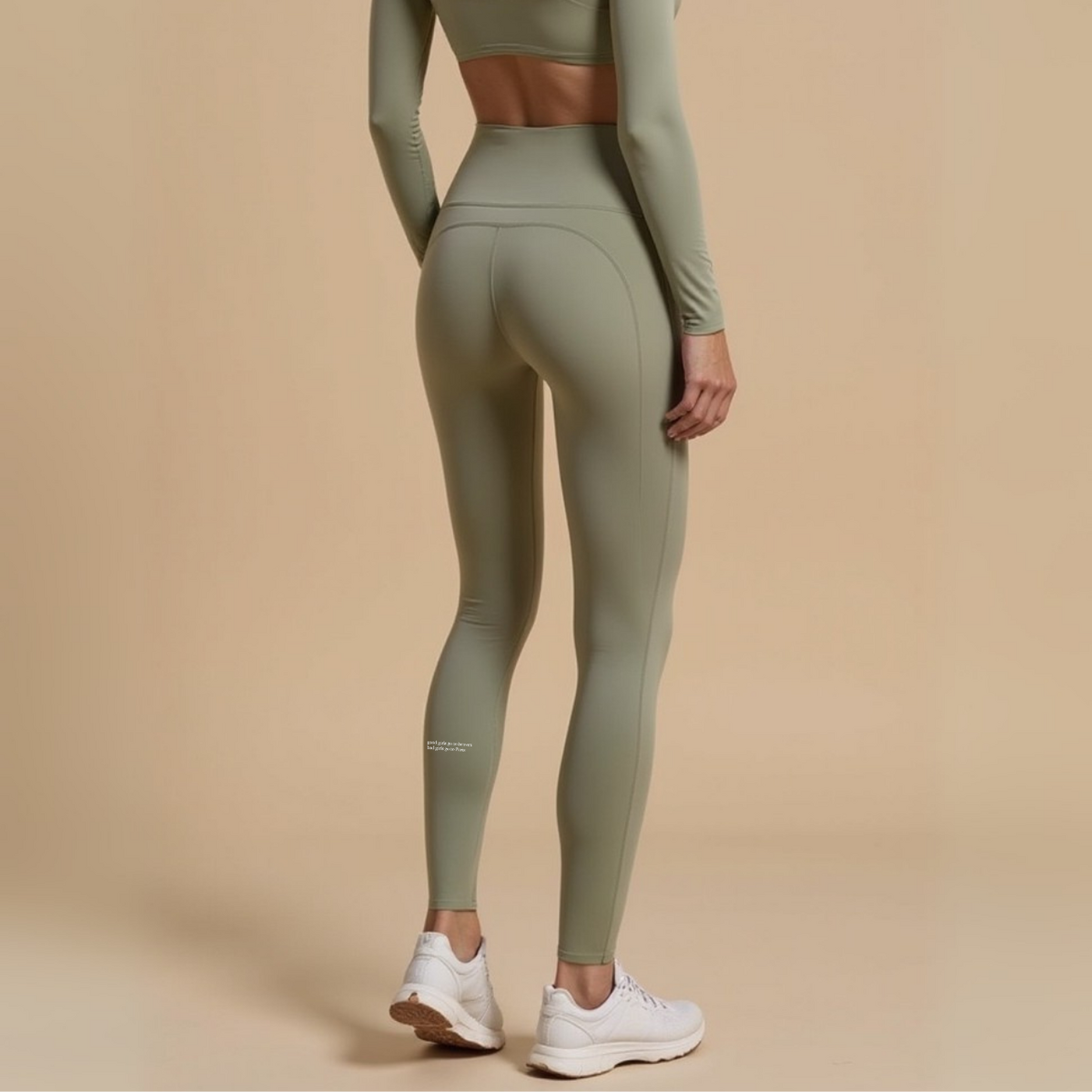 Legging Taille Haute Olive "Bad Girls Go To Paris" — GOOD GIRL BAD HABITS