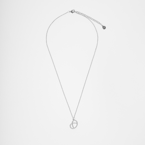 Collier Pretzel Pendentif Bretzel — Argent 925 Plaqué Or 18K