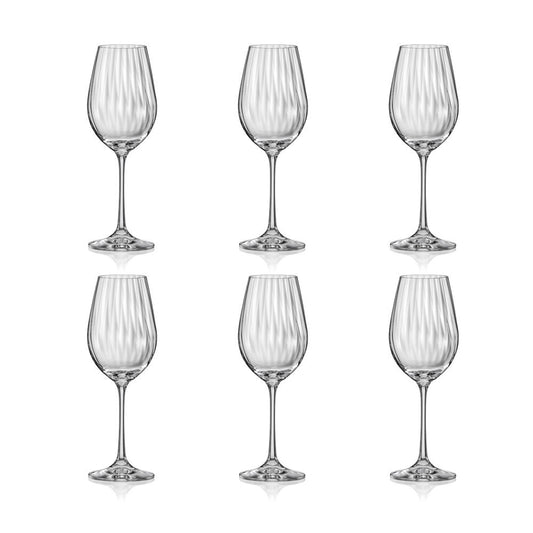 Verres à Vin Waterfall 350 ml | Lot de 6 – vue principale | AULICA – H&S SELECT