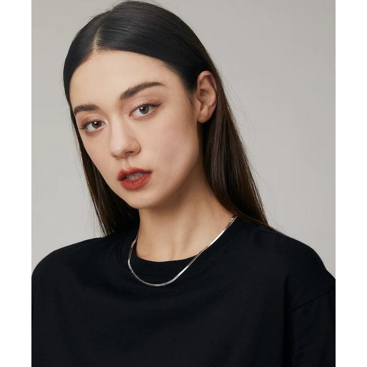 Collier Chevron Unisexe Plat 4,2 mm — Argent Sterling