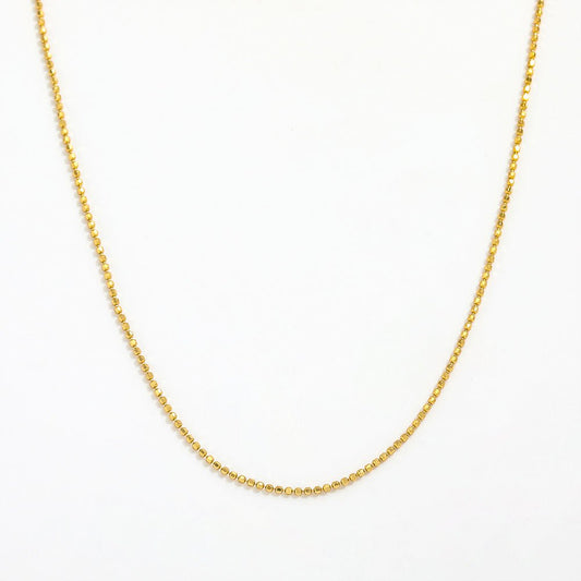 Collier Chloé Chaîne Fine — Argent 925 Plaqué Or 18K