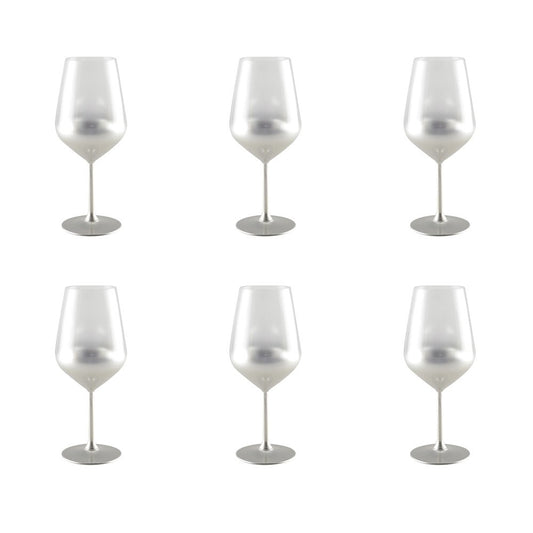 Verres à Vin Argent Glow | Lot de 6 | AULICA