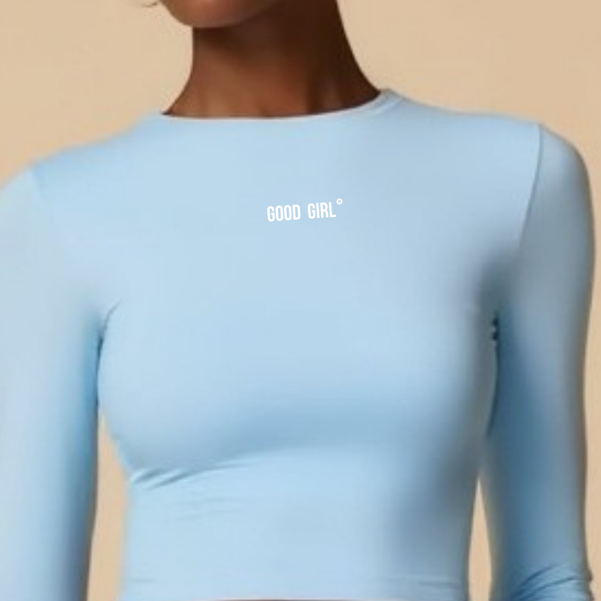 Crop Top Manches Longues Brun Sport — GOOD GIRL BAD HABITS