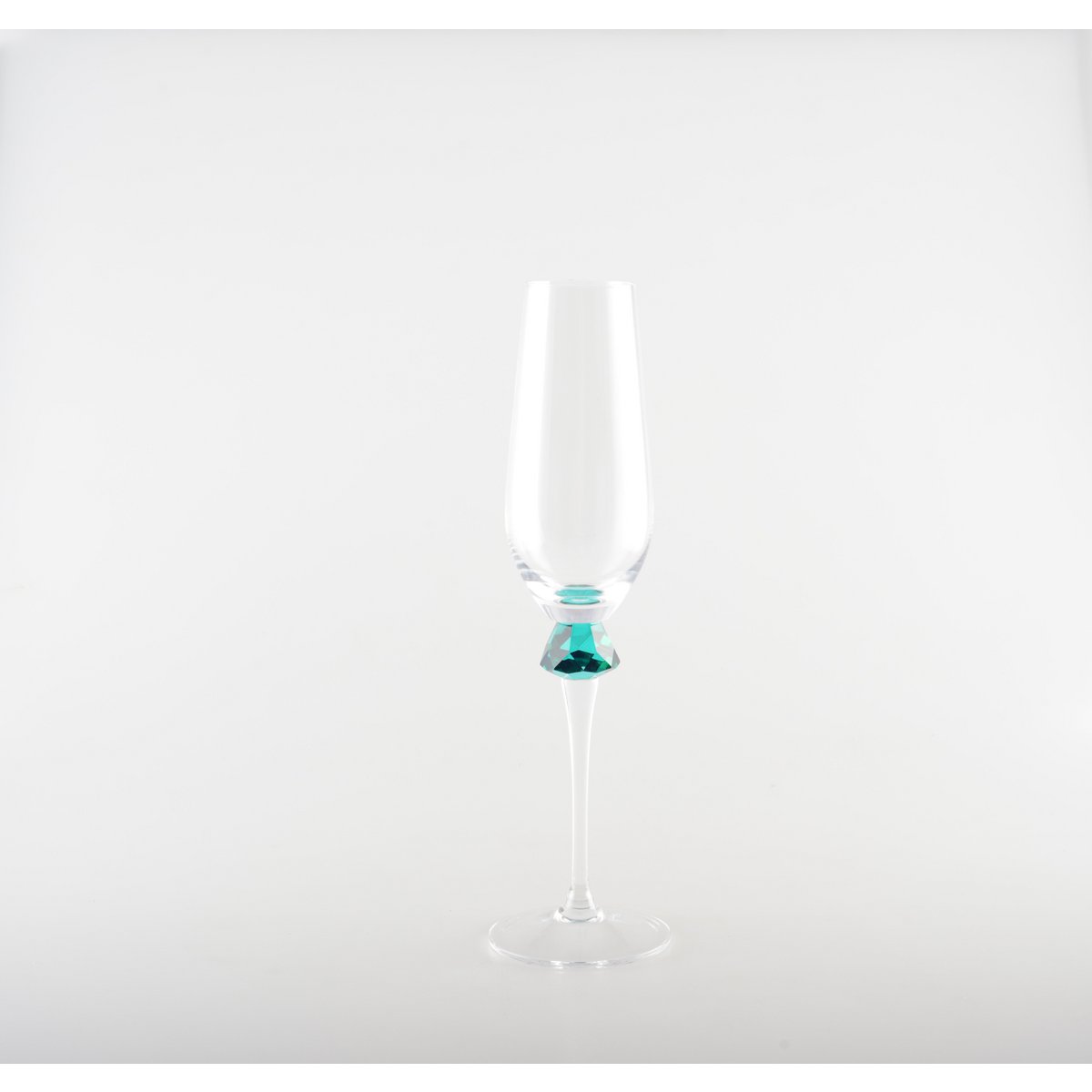 Flûtes à Champagne Pied Diamant Multicolore | Lot de 4 | AULICA