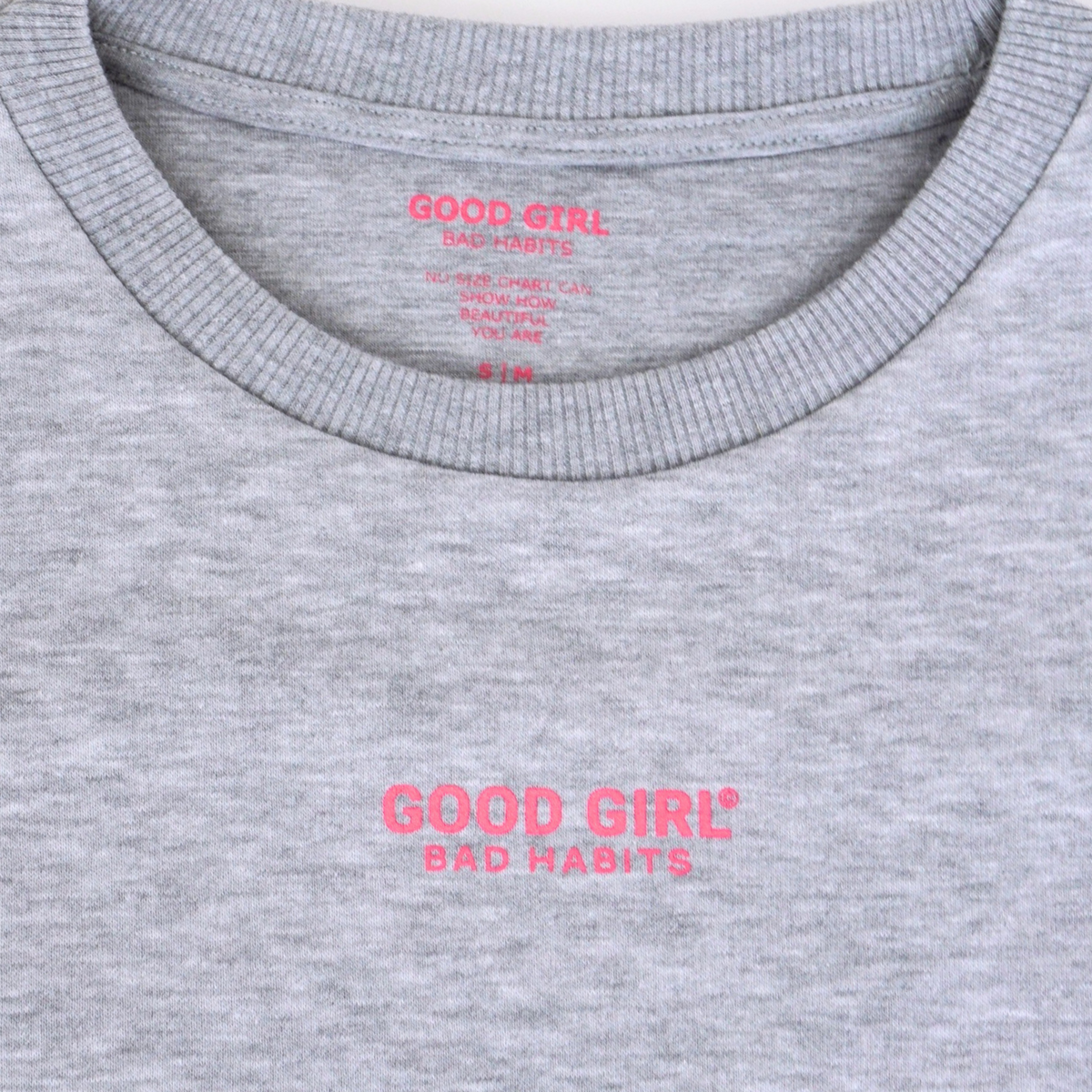 Sweat Col Rond Cropped Noir "Good Enough" — GOOD GIRL BAD HABITS