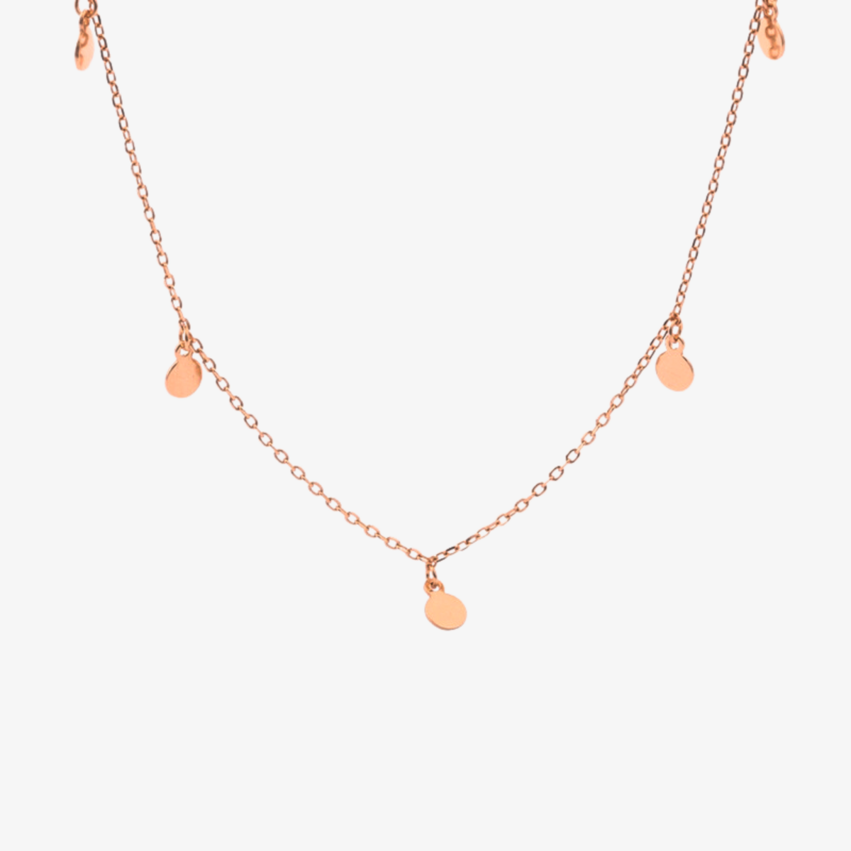 Collier Tiny Coin Médaillons — Argent 925 Plaqué Or 18K