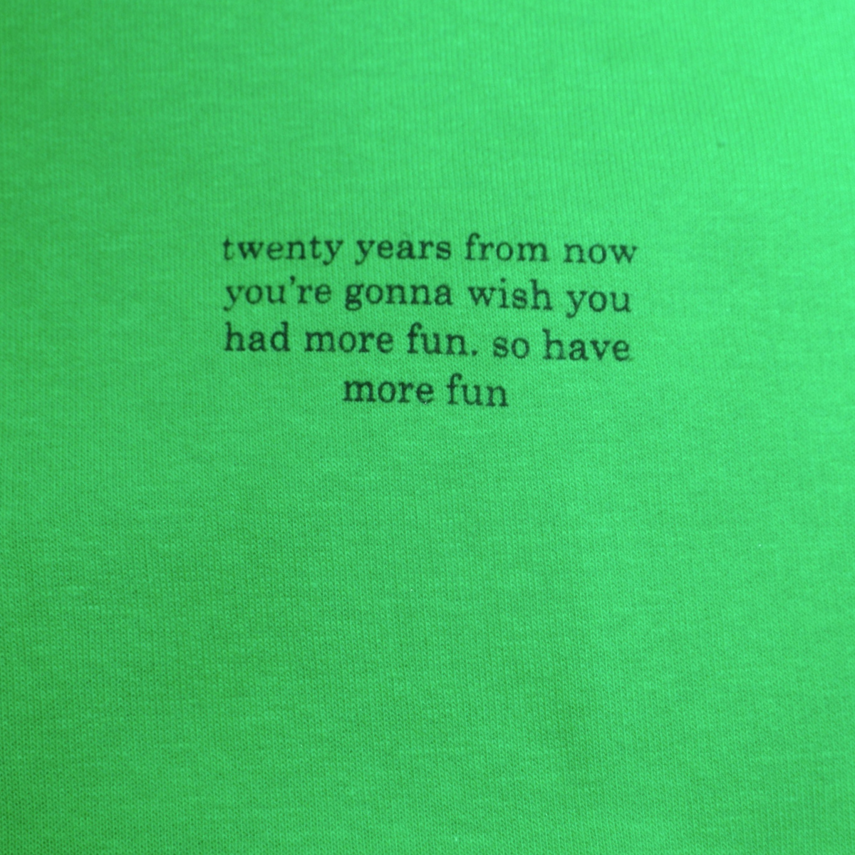 Hoodie Cropped Vert Vibrant "Twenty Years" Coton Bio — GOOD GIRL BAD HABITS