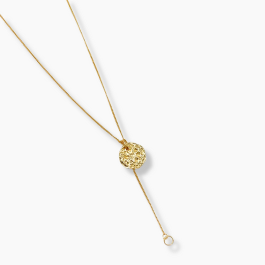 Collier Jea Y Modulable Médaillon — Argent 925 Or 18K