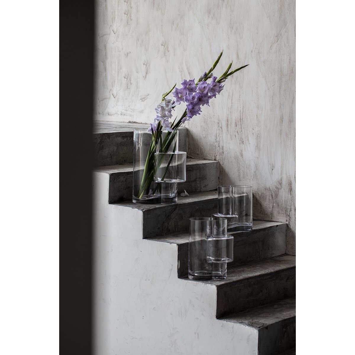 Vase Constructiviste FUSIO 25 Clair Verre Design