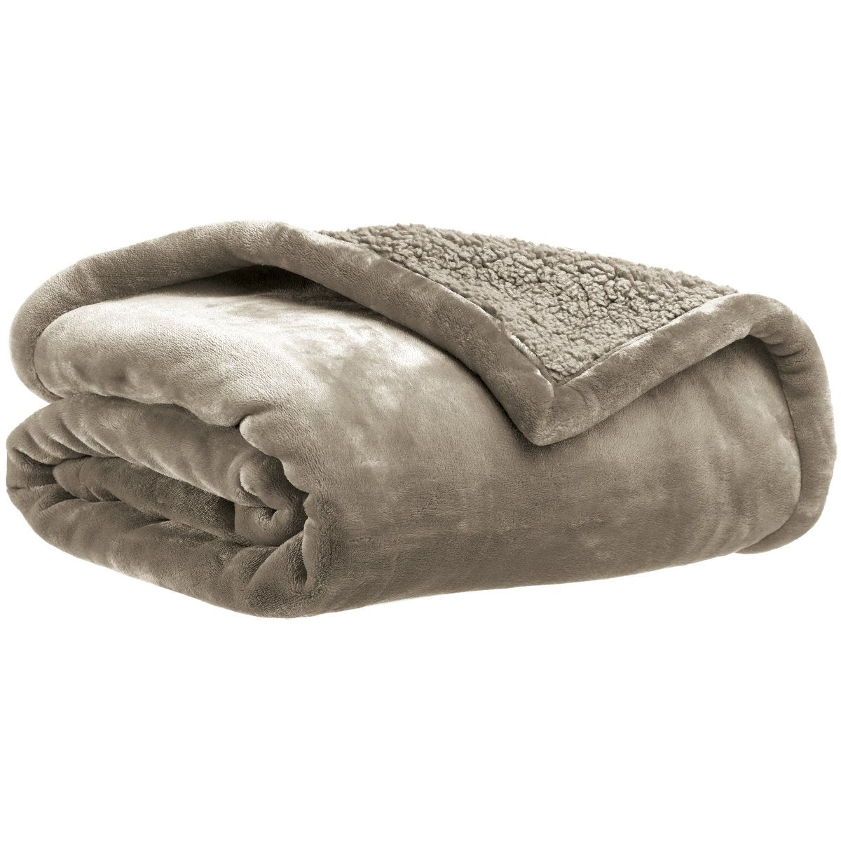 Plaid Ultra-Doux Michka Galet 130×160 cm | VIVARAISE