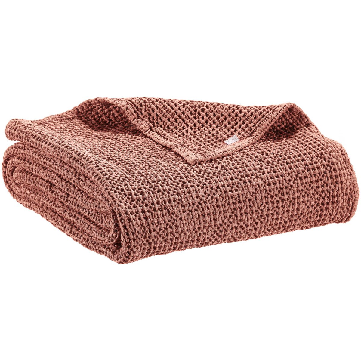 Plaid Recyclé Maia Terracotta 140×200 cm | VIVARAISE